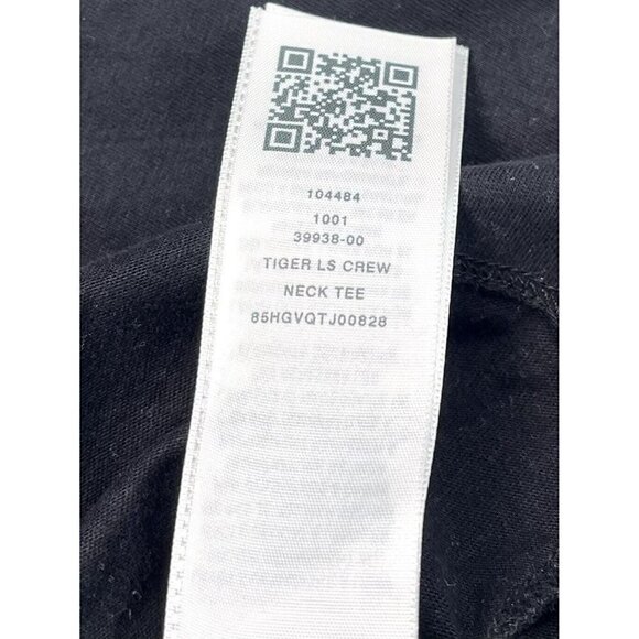 TRUE RELIGION Mens MEDIUM Black L/S Tiger Graphic Crew T-SHIRT Tee Spell-Out EUC - Picture 9 of 9